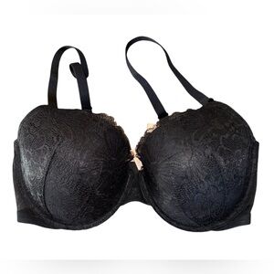 Victoria’s Secret Black Lace Lined Demi Bra | 38DD | Elegant Lingerie | NWOT